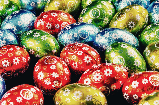 Details of Chocolate Easter Eggs - Photo, Image