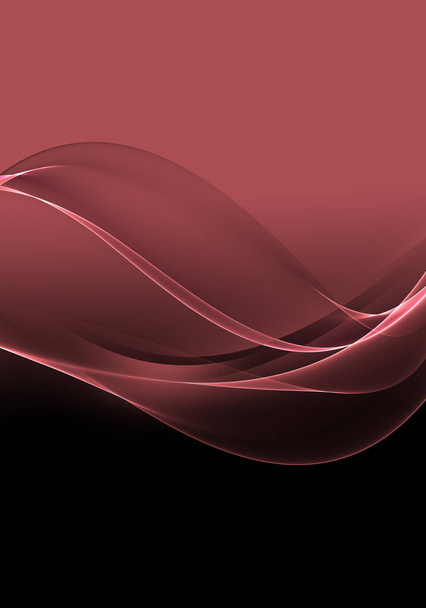 Abstraktní pozadí vln. Černá a růžová broskev abstraktní pozadí pro tapety nebo vizitky - Fotografie, Obrázek