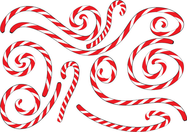 vector cartoon Christmas card background - Vector, Image