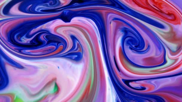 Diffusione astratta colorata dell'esplosione liquida dell'inchiostro di colore Movimento dell'esplosione della vernice pshychedelic. - Filmati, video