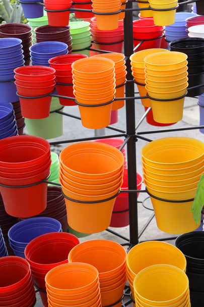 Colorful plant pots - Photo, Image