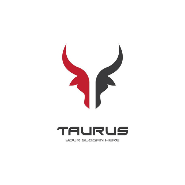 Taurus logo şablonu vektör tasarımı çizimi - Vektör, Görsel