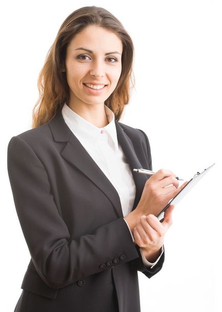 Businesswoman with map case - Photo, Image