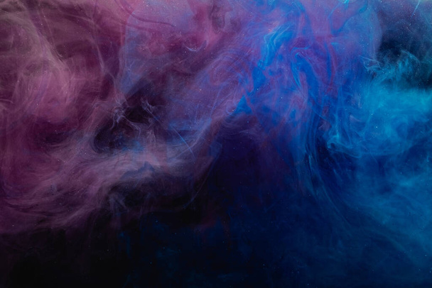 color smoke background fume texture blue pink mist - Photo, image