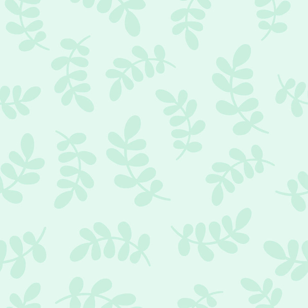Cute delicate vector seamless pattern with flowers on a blue background. Background for baby goods, fabrics, scrapbooking, packaging, textiles. - Wektor, obraz