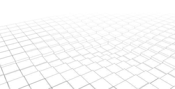 cubes géométrie abstraite rendu 3d - Photo, image