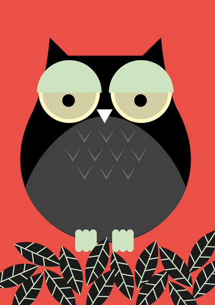 Owl illustration - Vektor, Bild