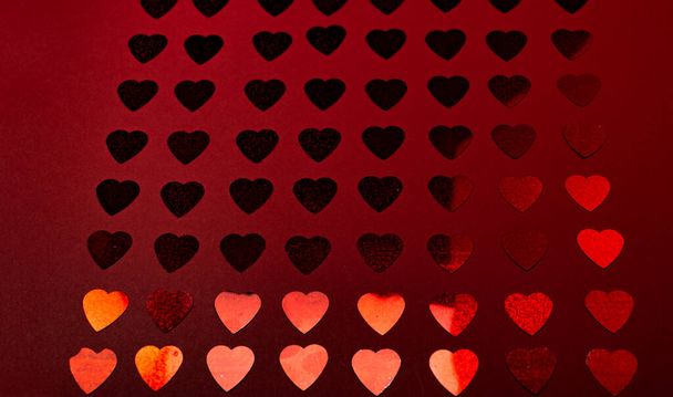 Fondo abstracto colorido con corazones - Foto, Imagen