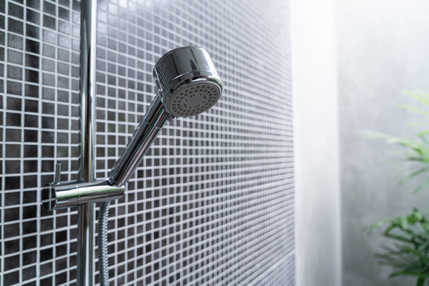 close-up shower head in bathroom - Zdjęcie, obraz