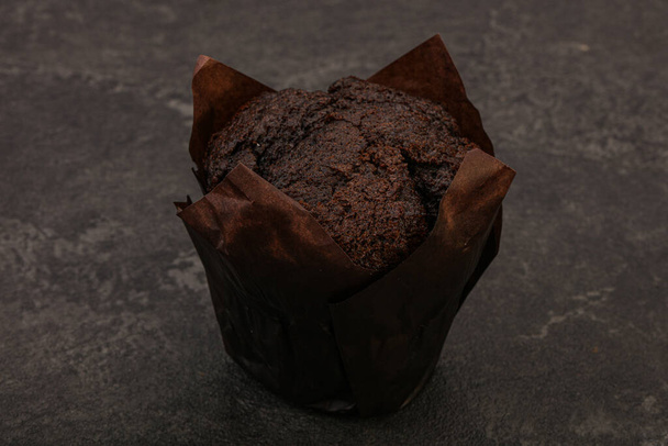 Leckere süße Schokolade Muffin Snack Bäckerei - Foto, Bild
