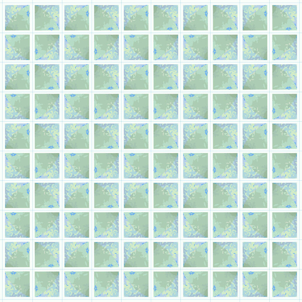 Modern marble tile wall pattern.Blue blurred gradient background. Vector illustration. - Vector, Image