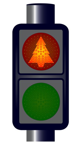 Rosso albero di Natale semafori
 - Vettoriali, immagini