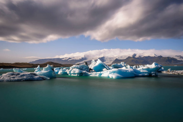 Melting icebergs in Jokulsarlon glacier lagoon, Iceland - Photo, Image