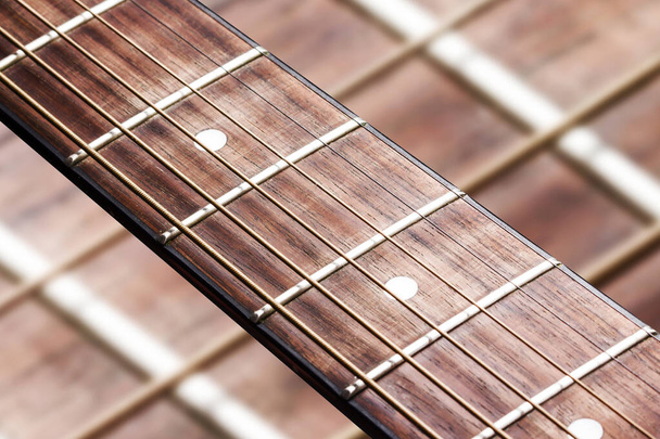 close up of acoustic guitar - Photo, Image