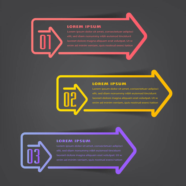 modern text box templates, banner Infographics - Vector, imagen
