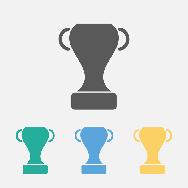 trophy icon, award icon, reward vector, champion vector, winner illustration - Vektor, obrázek