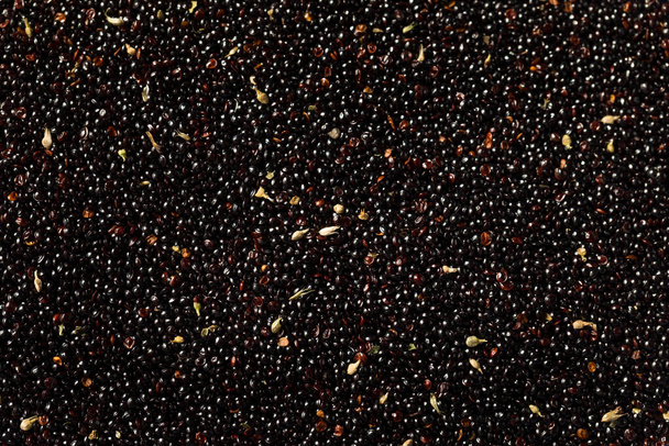 Raw Black Organic Amaranth Grain in a Bowl - Foto, Imagem