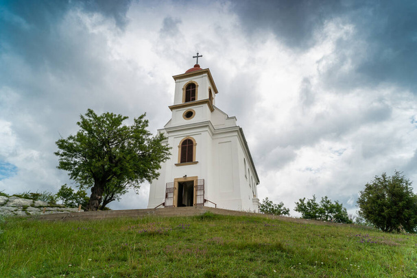 Chapel in Pecs, hungary with cloudy sky - Zdjęcie, obraz