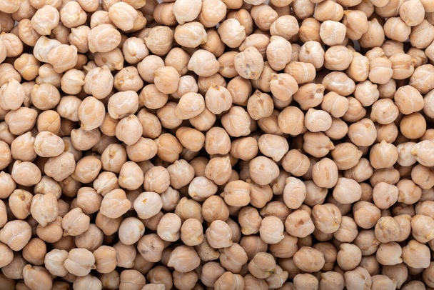 Dried chickpea beans. Close up. Background and texture. - Photo, Image