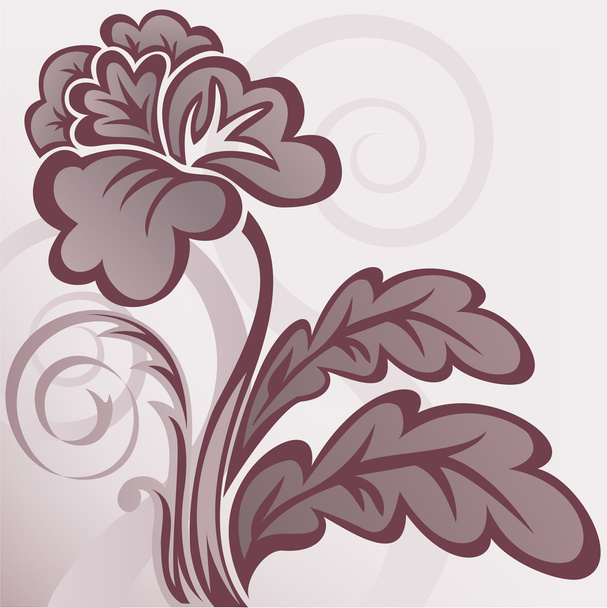 Бурый цветок
 - Вектор,изображение
