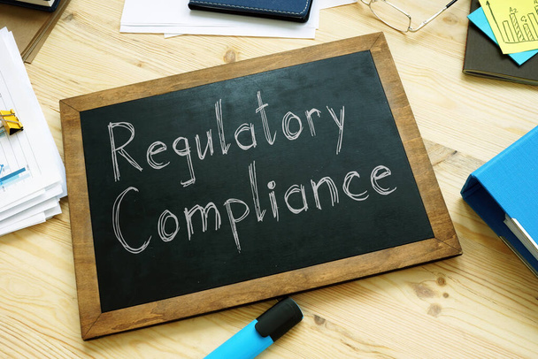 Regulatory compliance is shown on the conceptual photo using the text - Photo, Image