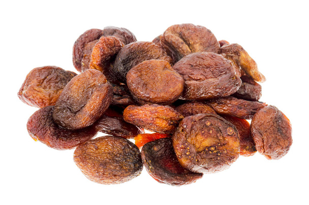 Frutas secas úteis. Chocolate seco damascos secos. Foto Estúdio - Foto, Imagem