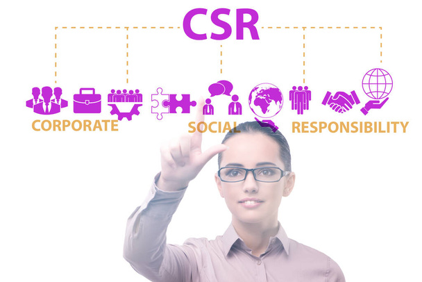 Koncepce CSR - společenská odpovědnost firem s podnikáníwo - Fotografie, Obrázek