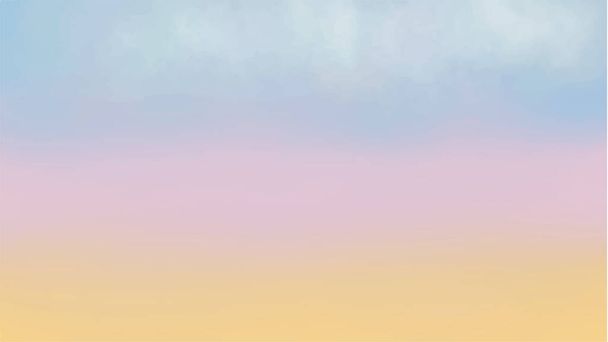 Aquarell Himmel und Wolken, abstrakter Aquarell Hintergrund, Vektorillustration - Vektor, Bild