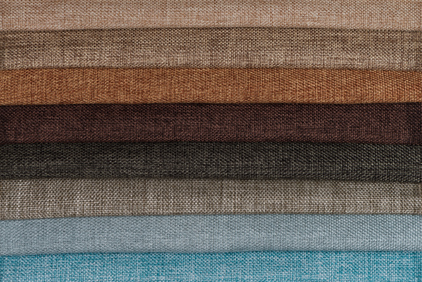 Multi color fabric texture samples - Фото, изображение