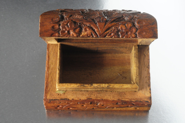 kézzel készített ősi szüreti fa doboz - Fotó, kép