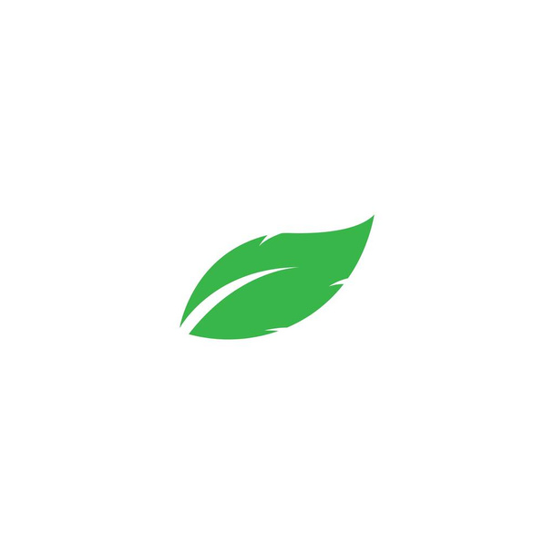 Πράσινο φύλλο εικονογράφηση φύση λογότυπο σχεδιασμό - Διάνυσμα, εικόνα