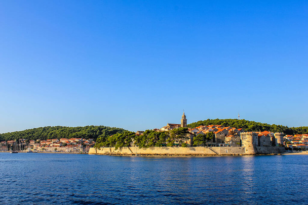 View of Korcula Old Town in the Morning - Photo, Image