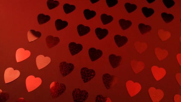 Fondo abstracto colorido con corazones - Metraje, vídeo