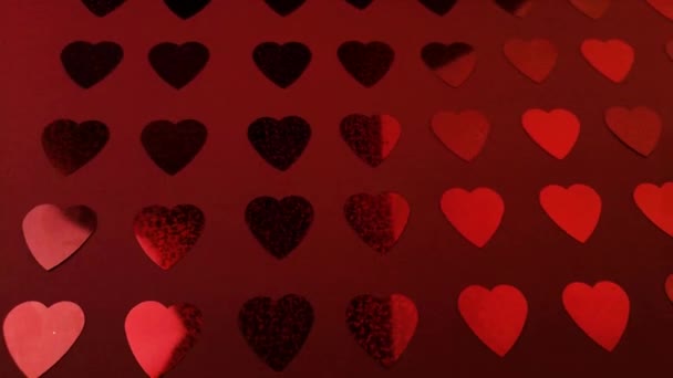 Fondo abstracto colorido con corazones - Imágenes, Vídeo