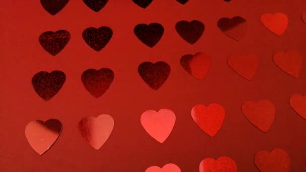 Kleurrijke abstracte achtergrond met harten - Video