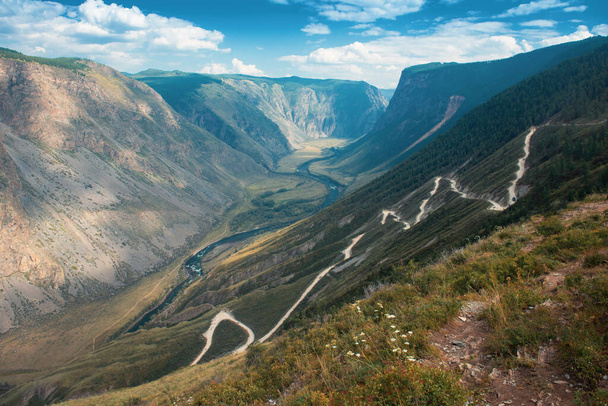 Altai mountain road pass - Foto, imagen