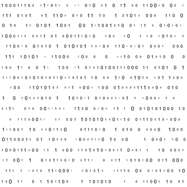 Abstraktin matriisin tausta. Binäärinen tietokonekoodi. Koodaus. Hakkerikonsepti. Vektorin taustakuva - Vektori, kuva
