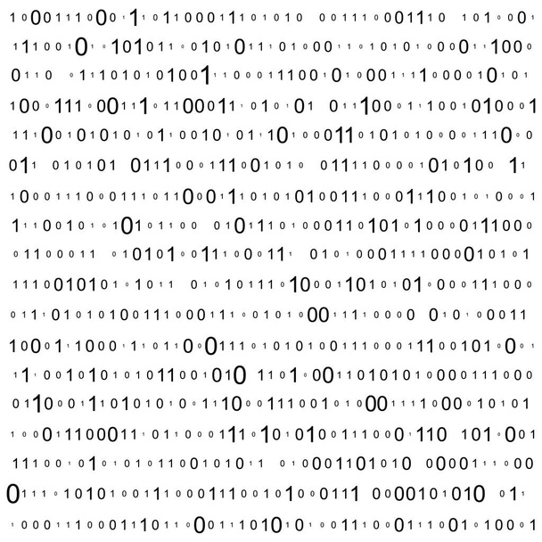 Abstrakter Matrix-Hintergrund. Binärer Computercode. Codierung. Hacker-Konzept. Vektor Hintergrund Illustration - Vektor, Bild