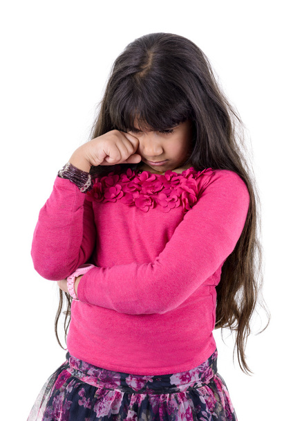 грустная девочка плачет - Фото, изображение