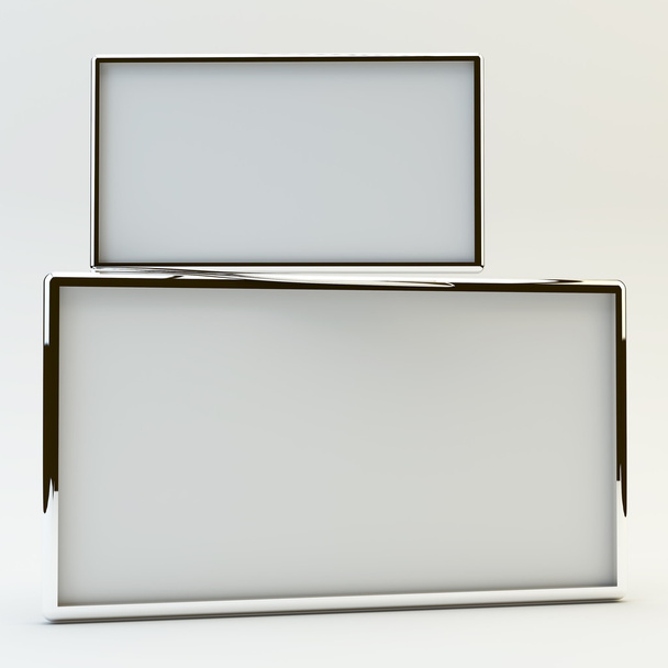 two blank box  - Photo, Image