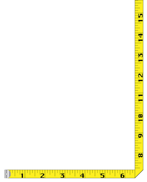 Tape Measure Border - Vector, Image