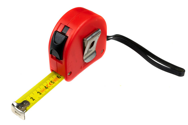 Tape measure on a white isolated background - Photo, Image
