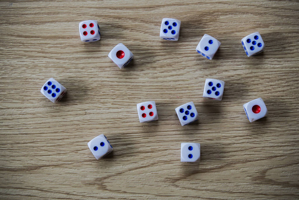 set of white dices - Photo, Image