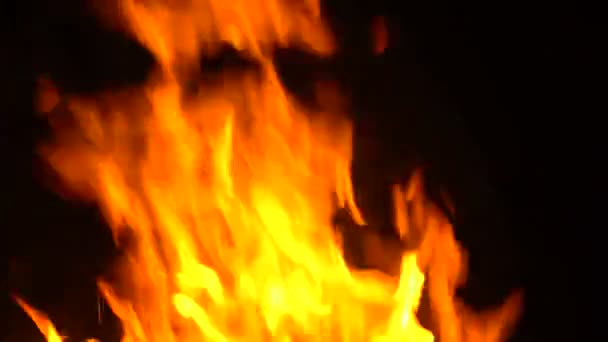 Şöminede yanan odun ateşi - Video, Çekim