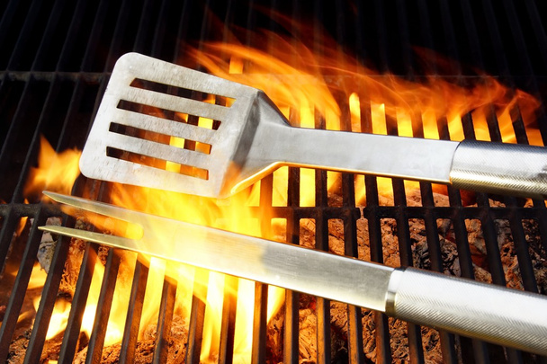 Utensílios para churrasco e grelha de ferro fundido quente XXXL
 - Foto, Imagem