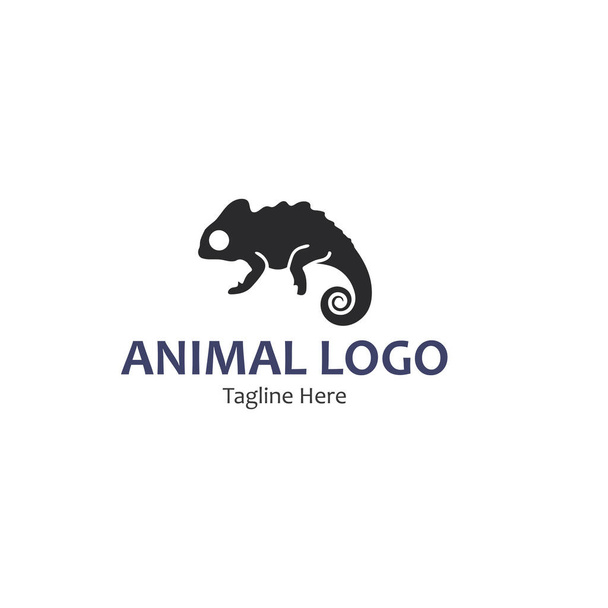 ζωικό φορέα σαύρα Salamander gecko κροκόδειλος και ερπετά σχεδιασμό λογότυπο - Διάνυσμα, εικόνα