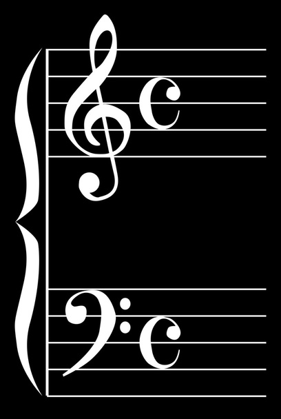 Музыкальный фон - Вектор,изображение
