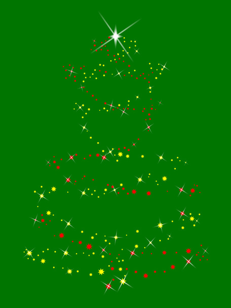 Sparkle Tree - Vector, Image