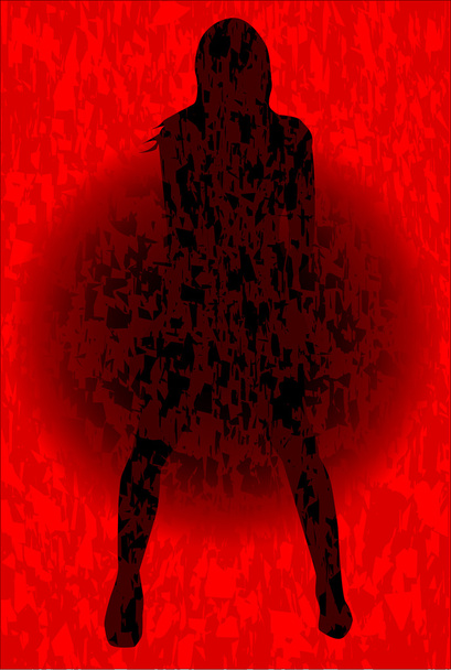 Grunge Dancer - Vector, Image
