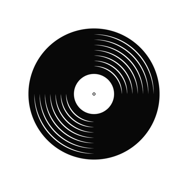 Disque de vinyle. Conception du disque audio rétro. Disque de gramophone vintage avec maquette de couverture. Illustration vectorielle. - Vecteur, image